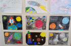 Выставка детских рисунков «Мы рисуем космос»