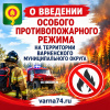 на территории округа введён особый противопожарный режим до особого распоряжения